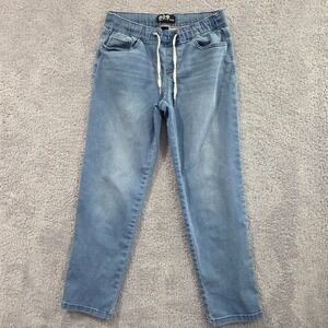 Peace Love Eco by Rewash Jeans Small Drawstring Straight Leg Pull-On Soft Denim